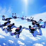 sky diving